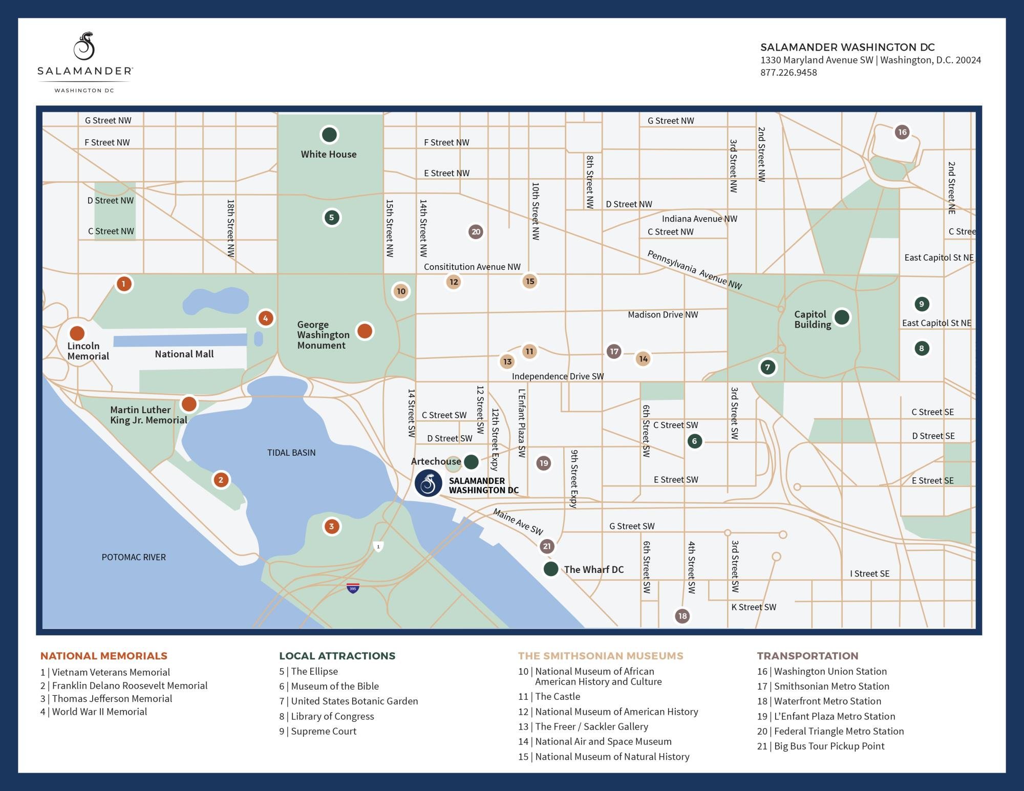 Washington DC City Map