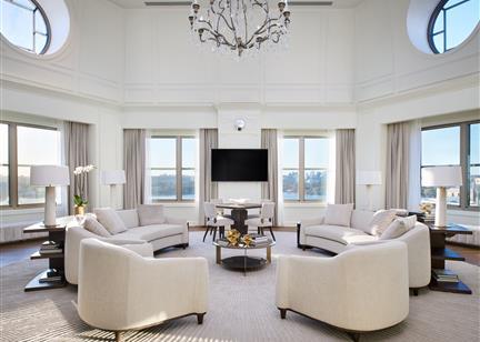 The massive presidential suite